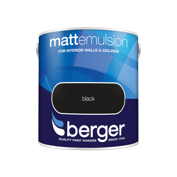 Berger Matt Emulsion 2.5Lt - Black