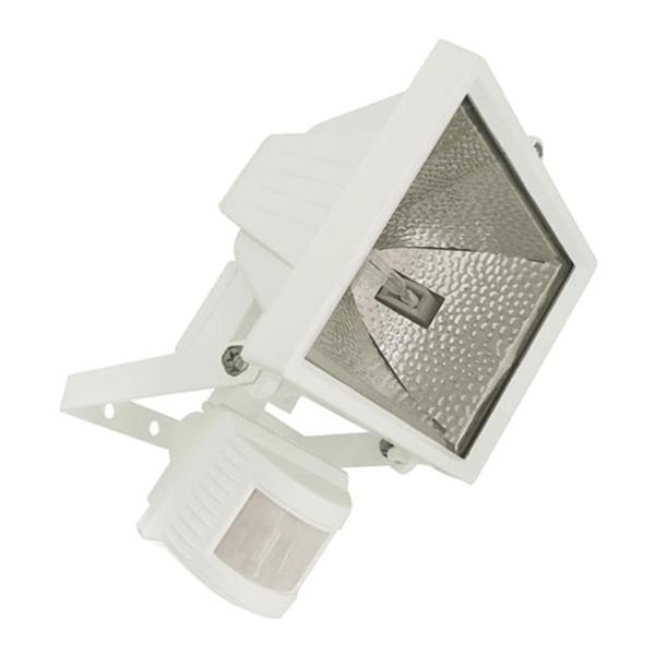 Halogen PIR Floodlight - 500 Watt - White